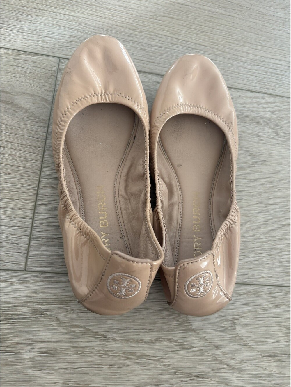 Tory Burch Ballet Flats Sand Bendable Comfortable  Size 8M